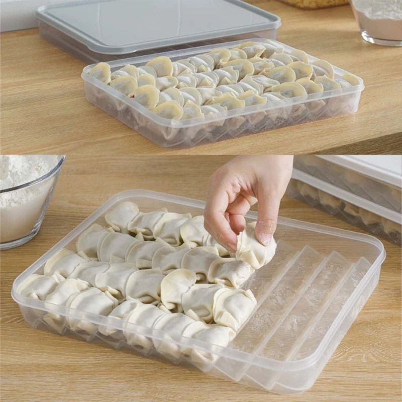 

Multifunctional Dumpling Preservation Box Home Restaurant Wonton Tray