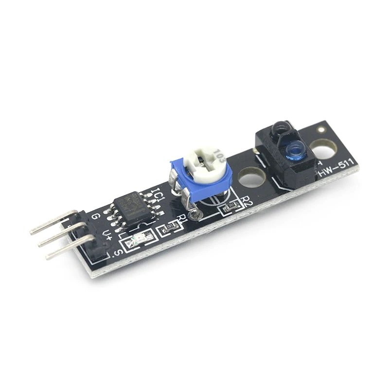 TCRT5000 Infrared Reflection Sensor Line Track Module Digital Switch Output LM393 Comparator 3.3V With Potentiometer Adjustable |