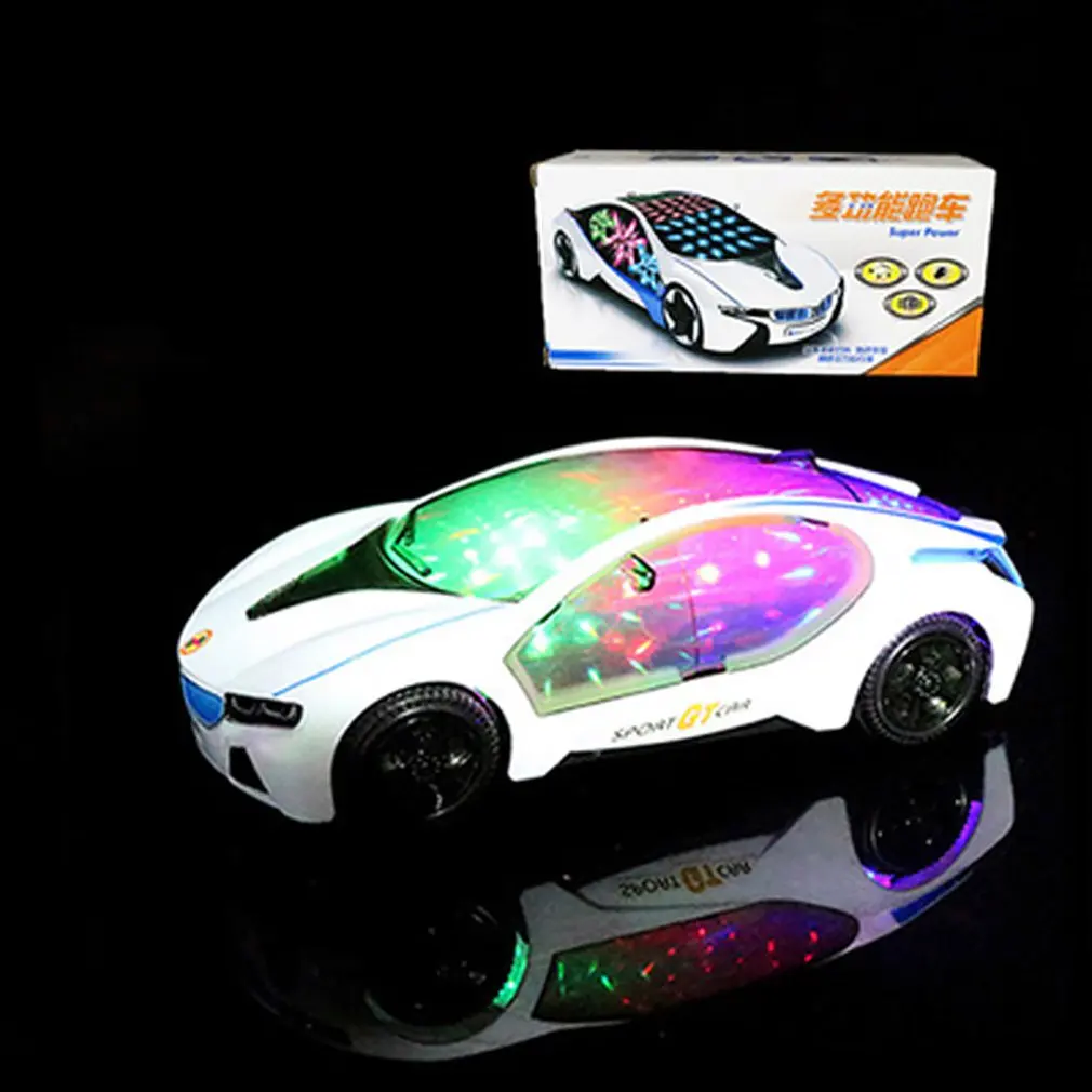 

Children 3D Light With Music Car Electric Universal Car Toy Children Car Model Toy Children Creative Gift
