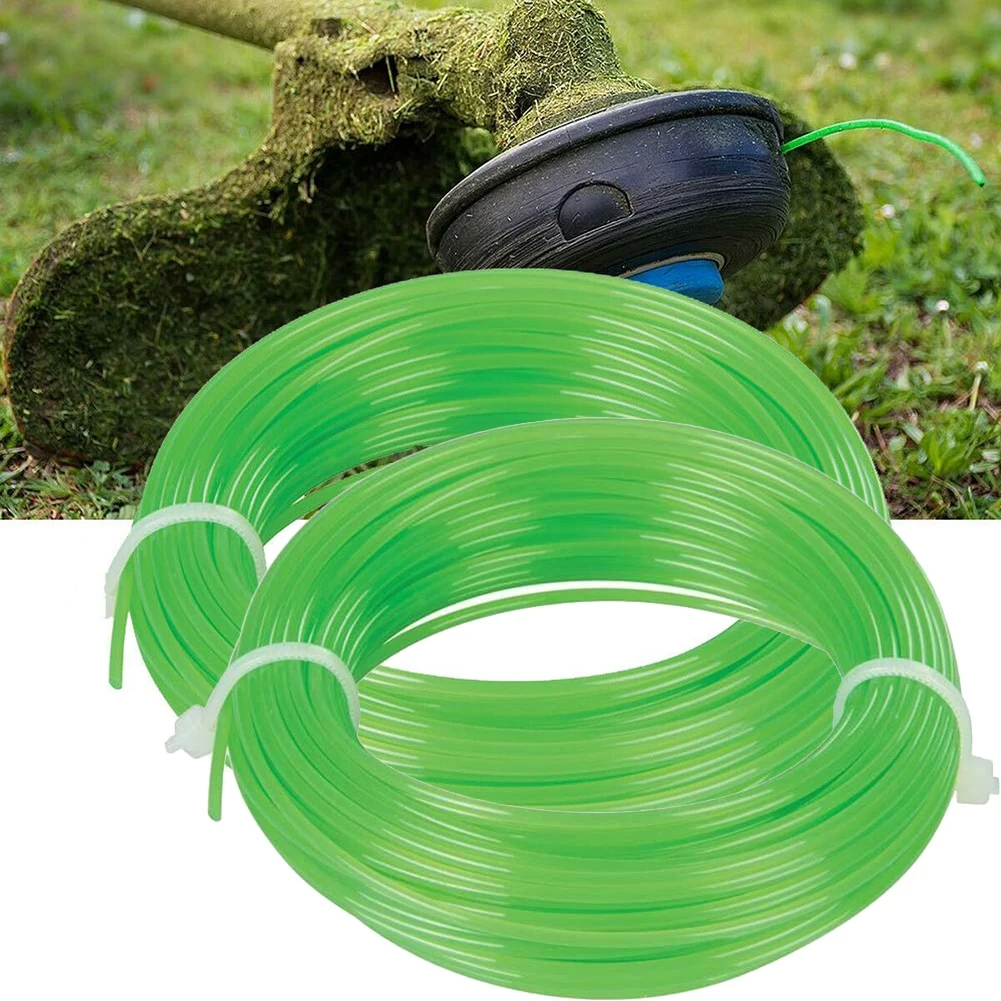 2pcs Grass Trimmer Nylon Wire Universal Garden Lawn Mower Green 2mm For Agriculture Landscaping Home Gardening Spare Parts