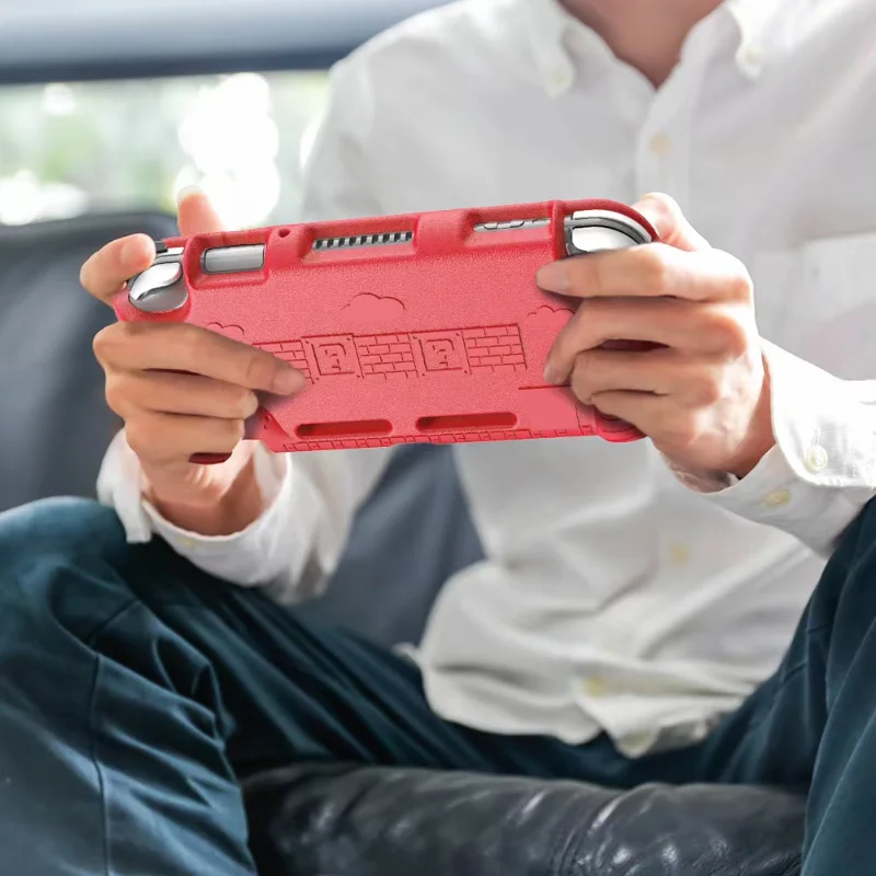 

Game Console Protective Case for Switch Lite durable Fall Proof Ultralight Shockproof Protective Cover with 6 Game Card Slots