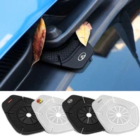 2pcs car badge wiper hole protection cover dust cover for ford focus 2005 2021 mk1 mk2 mk3 mk3 5st rs mondeo kuga accessories