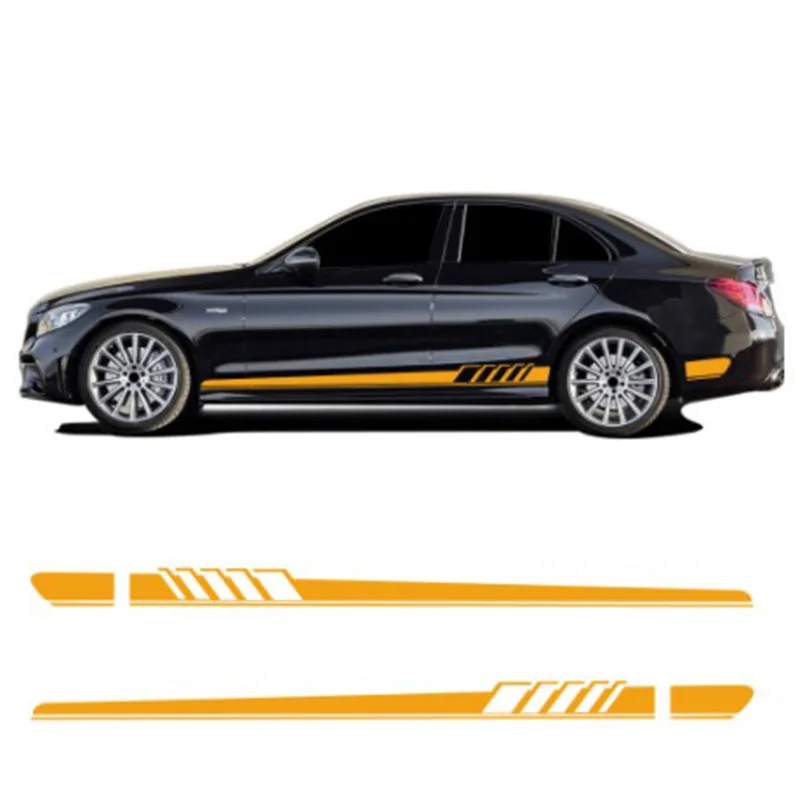 Наклейки с боковыми полосками для гоночного автомобиля 2 шт. Спортивная наклейка