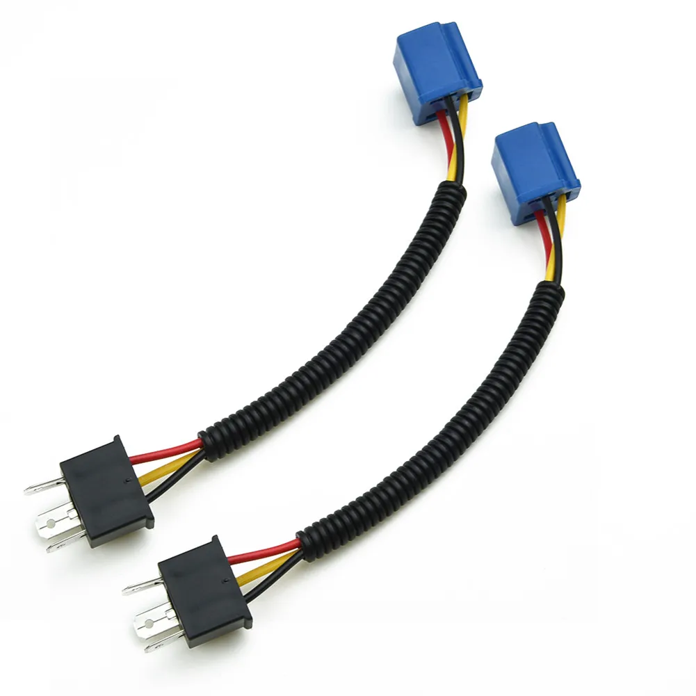 Пластиковый + керамический разъем H4 адаптер 2 шт./комплект 9003 мужской и женский