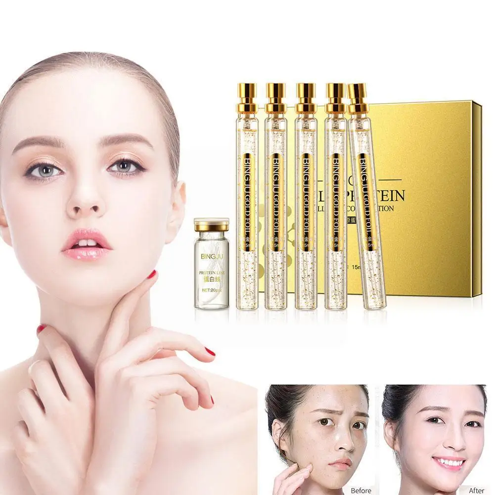 

24k Gold Protein Line Line Carving Light Lines Products Lifting Skin Salon Tightening Care And Beauty Micro-c M9j7