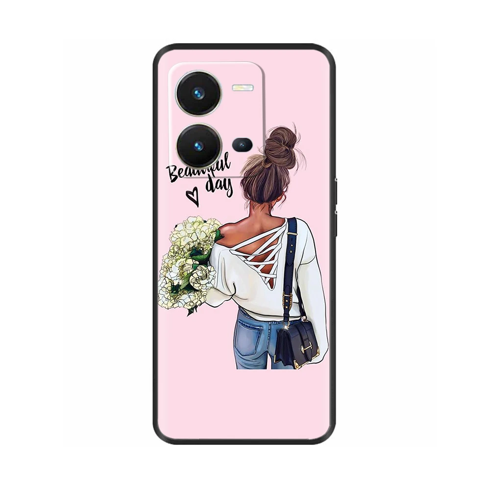 Фото Противоударный силиконовый чехол для Vivo V25, V25 Pro, 4G, черный чехол из ТПУ №4