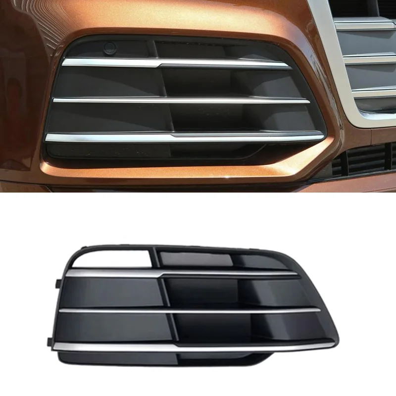 Фото 09-25 Audi Q5/Q5L Рамка крышки противотуманной фары Q5L Sportback Нижняя сетка противотуманных фар Декоративная рамка Оригинал №3