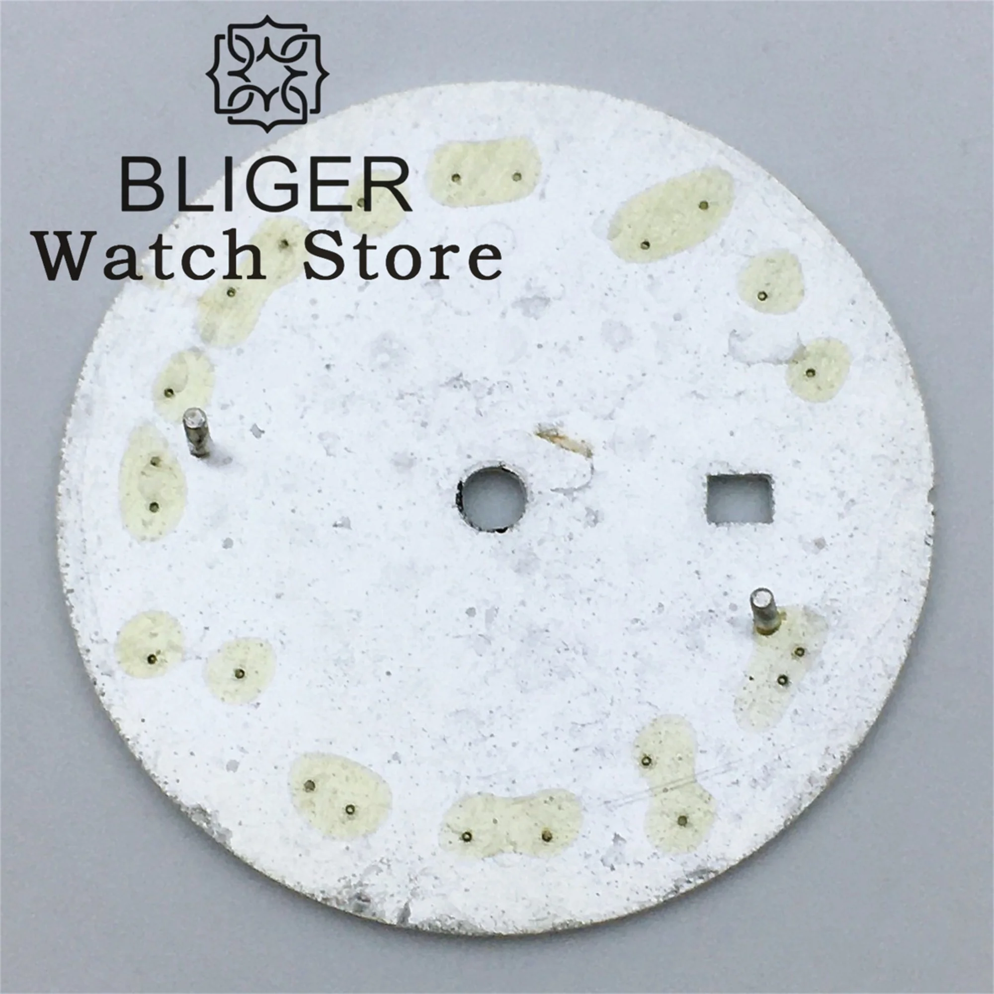 Циферблат BLIGER NH05 24 5 мм с стрелками розовое золото Пурпурный Розовый циферблат