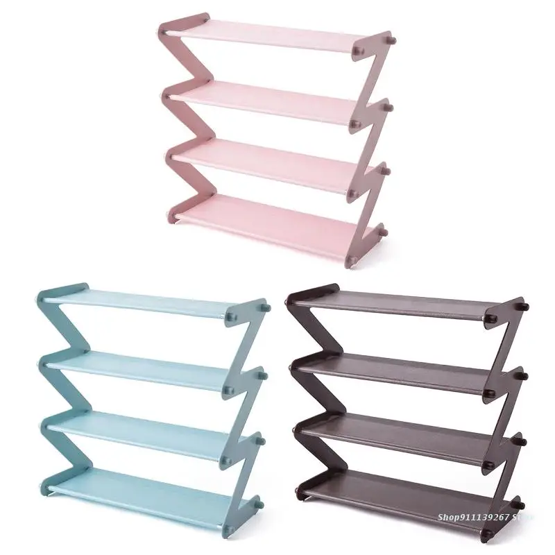 

C5AD Z Shaped Shoes Rack Multi Tier Shelf Organizer Holder Removable Furniture for Home Bedroom Dormitory Organizer Holders
