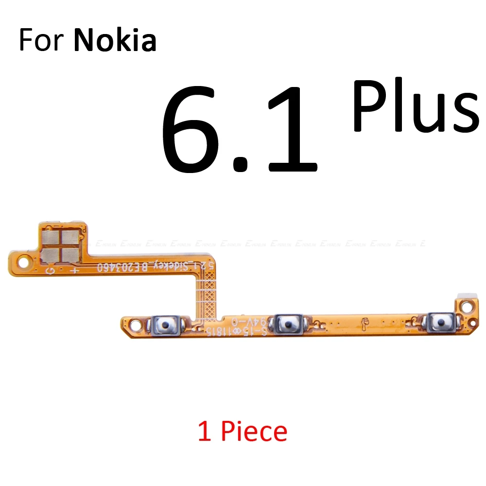 Переключатель отключения звука кнопка включения часть ленты для Nokia 7 6 1 Plus 8 2 2017