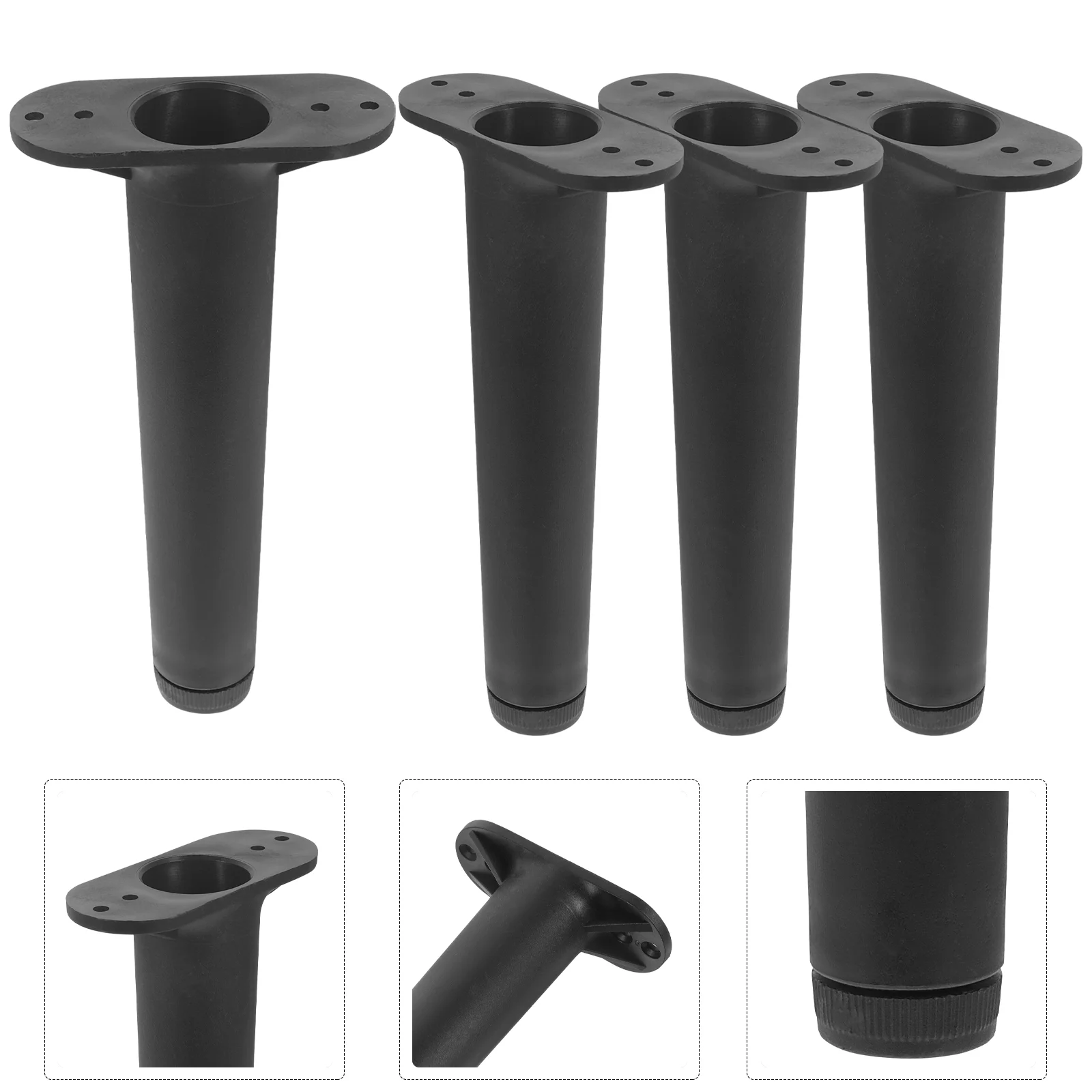 

4 Pcs Bed Support Frame Replacement Adjustable Parts Legs Bedstead Center Plastic Steel