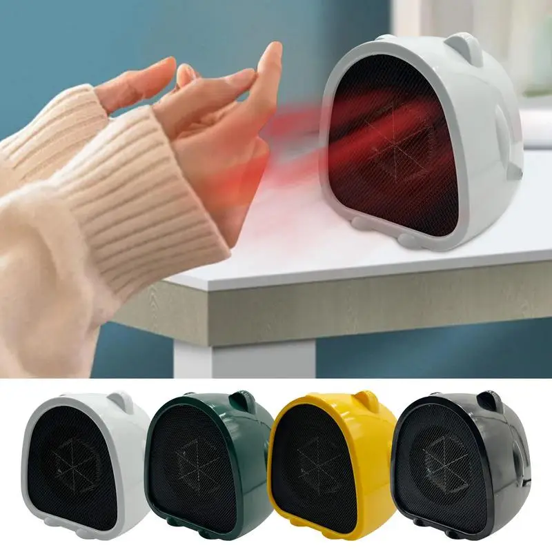 

Small Table Desktop Heater Portable 500W Ceramic Fan Heaters Fast Heating With Overheat Protection For Home Office Living Room