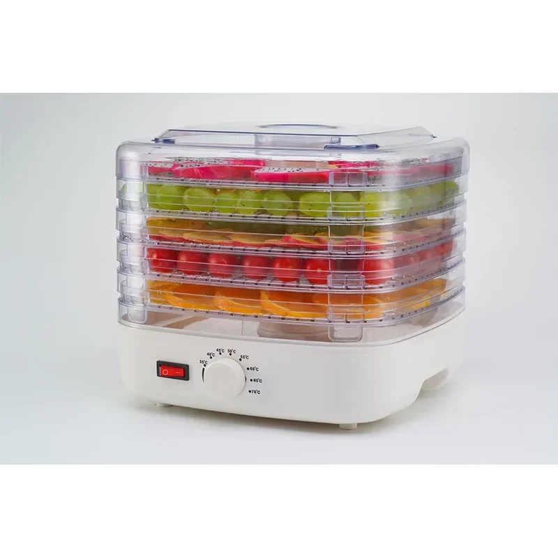 Электрический домашний 5-лоток с защитой от перегрева машина для сушки мяса рыбы