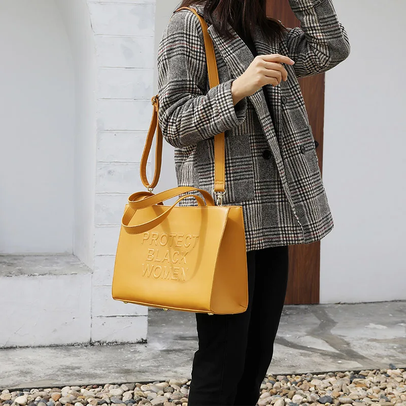 Famous Brand Large Capacity Crossbody Purses And Handbags Designer PU Small Protect Black Women Tote Bags With Magnetic Snap