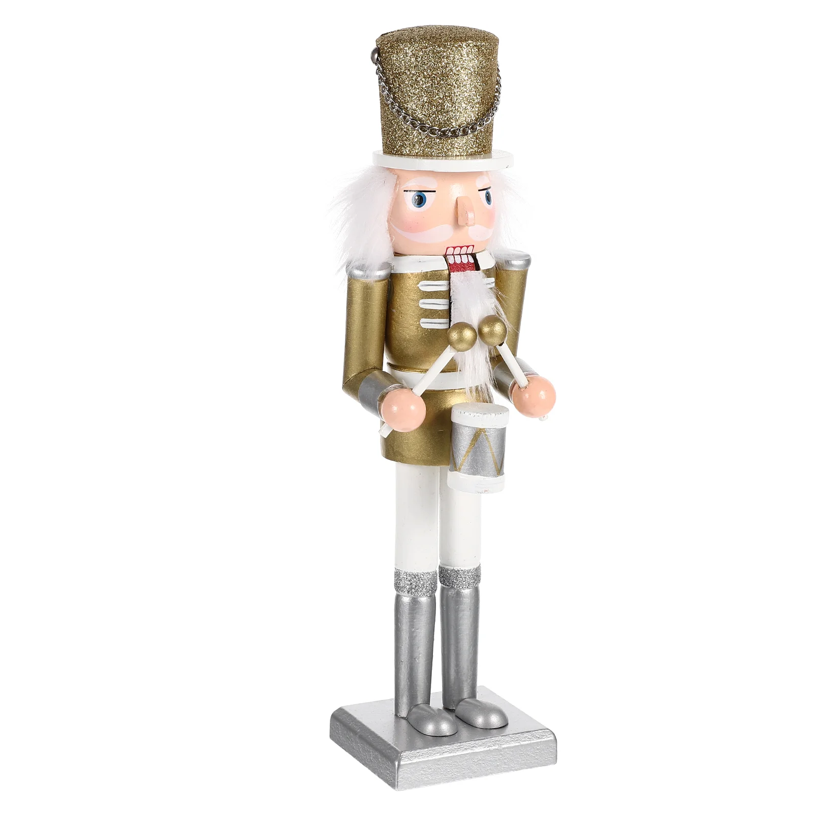 

Christmas Nutcracker Wooden Puppet Traditional Outdoor Decorations Statuette Xmas Soldier Nutcrackers Figures Woody Toy cm