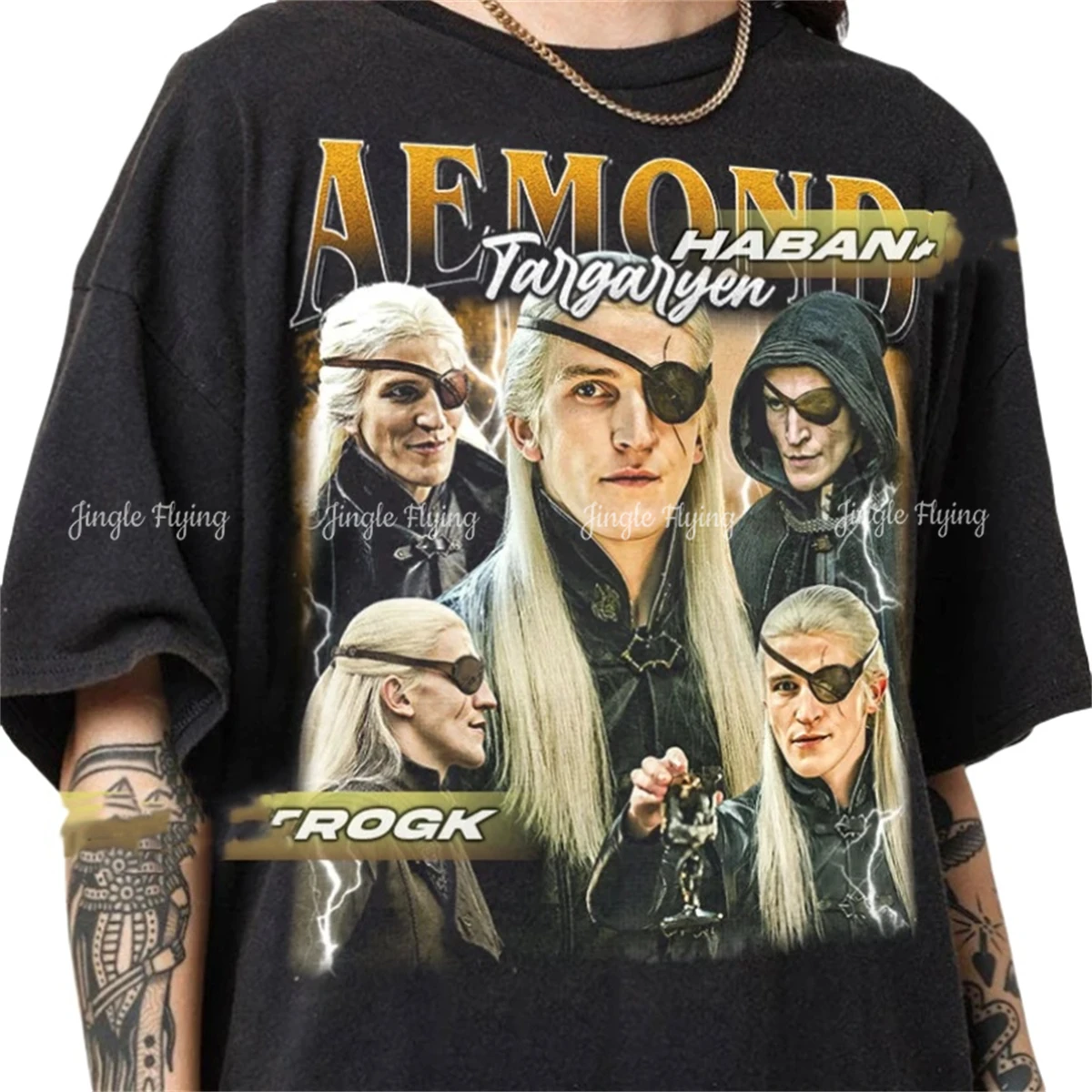 Футболка Aemond Targaryen в винтажном стиле