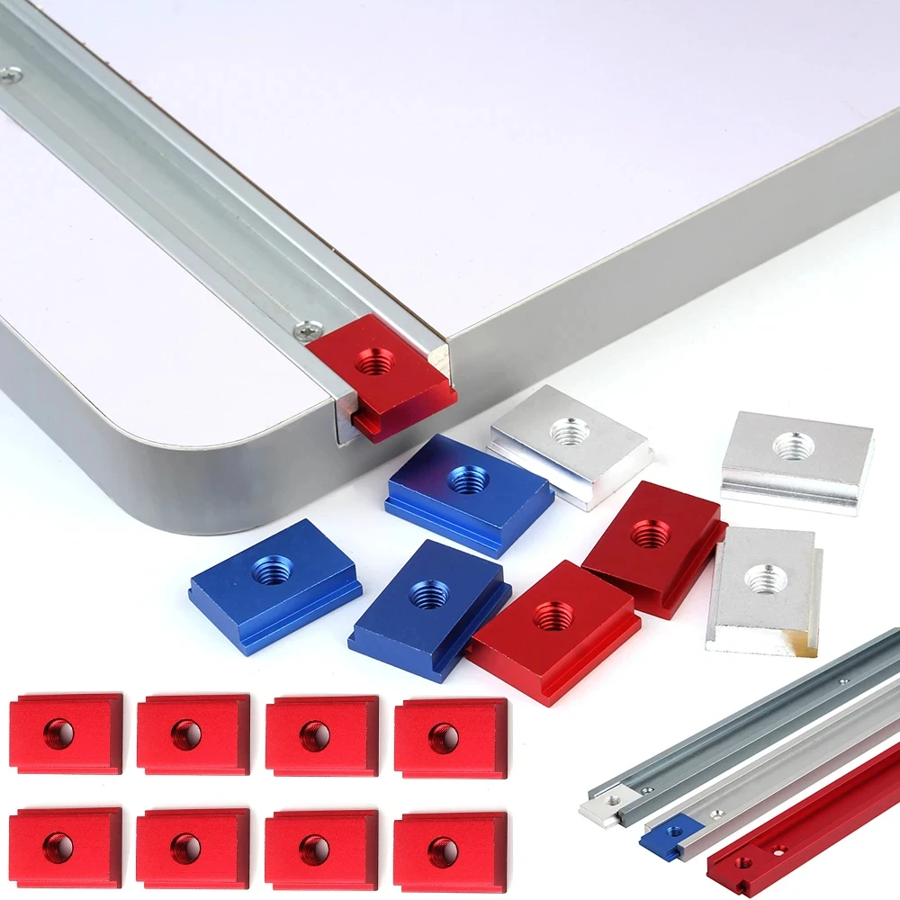 Т-образные лезунки из алюминиевого сплава для деревообработки 8 предметов