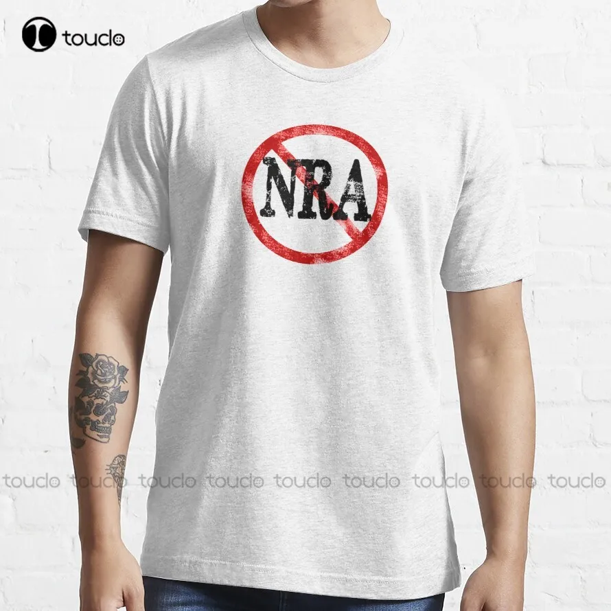 Anti Nra Badge Gun Control Vintage Retro Style Political Gear Thoughts And Prayers T-Shirt Women'S T-Shirts Make Your Design New