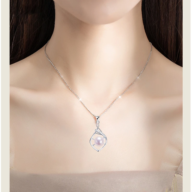 Жемчужная подвеска ZHBORUIN из серебра 925 пробы с покрытием 18-каратного золота