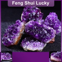 30 50mm amethyst geode natural crystal quartz stone wand point energy healing mineral stone rock home decor geode