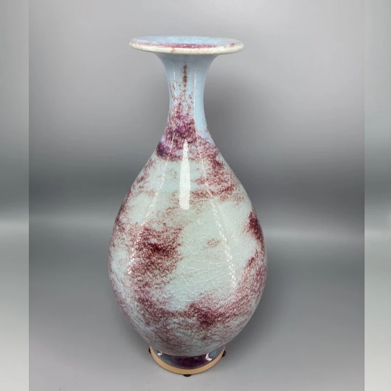 

Керамическая ваза с трещинами от льда, фарфоровая ваза Jun, Высота 34 см