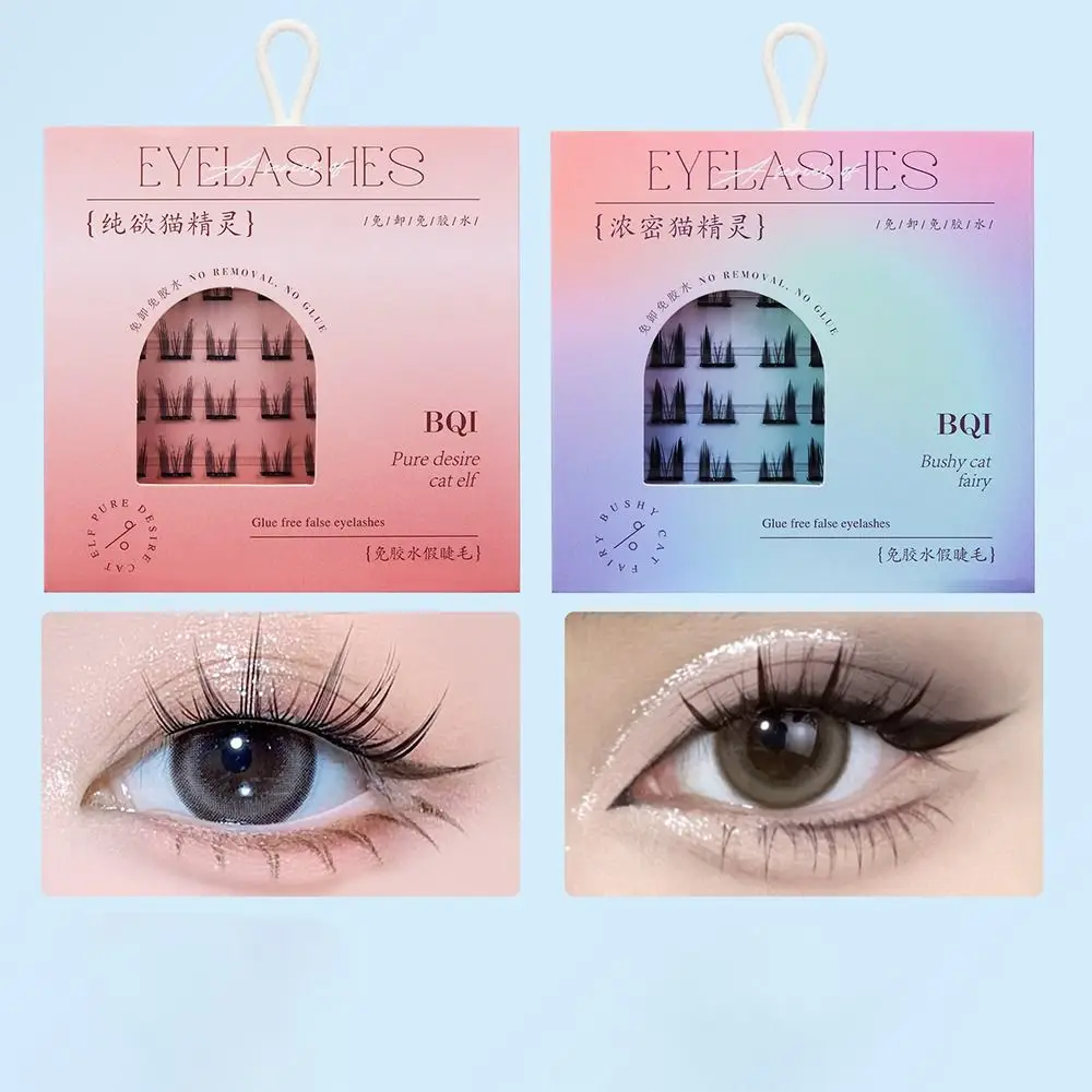 Ресницы Wispy C с изгибом без клея для манги натуральные Многоразовые Накладные