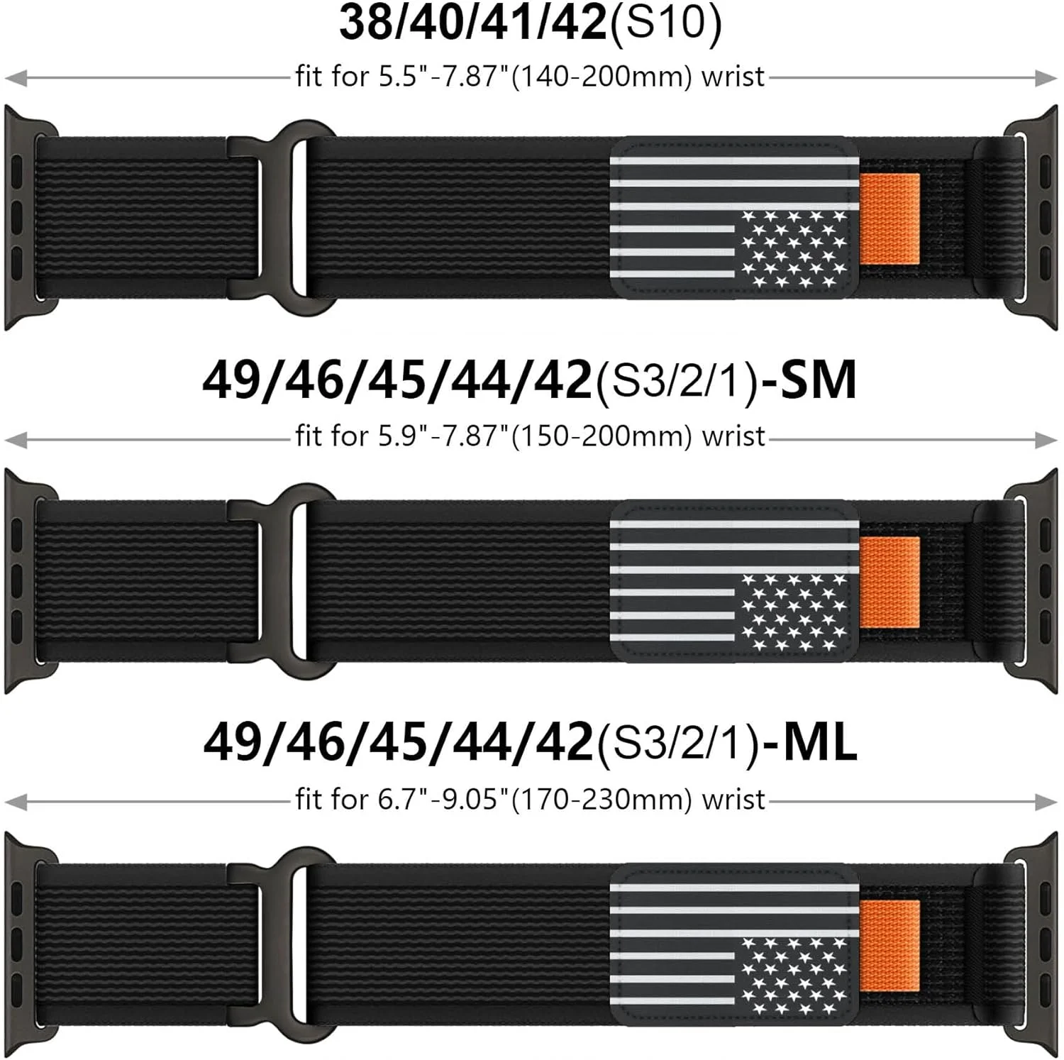Фото Ремешок Trail Loop для Apple Watch Ultra 3, Ultra 2, 49 мм, 44 мм, 42 мм, 46 мм, 45 мм, нейлоновый браслет Correa для iWatch Series 10, 11, 8, 7, 9, SE №5