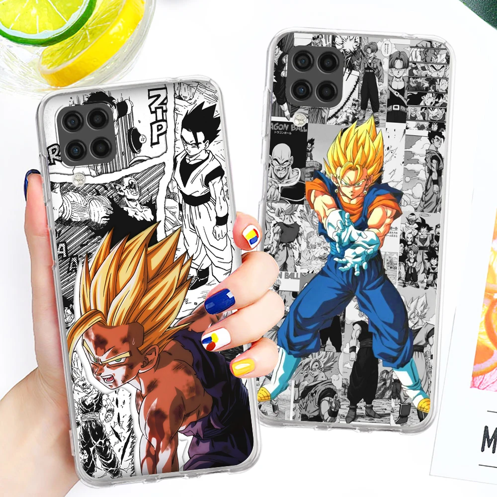 

D-Dragon Ball Z Anime Comic Transparent Phone Case For Samsung A73 A72 A71 A53 A52 A51 A42 A34 A33 A32 A21 A13 A04 A03 5G