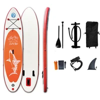 pvc foldable inflatable surfboard anti skidding stand up paddle paddle board at sea sup water replenishment floatboard 320x76cm