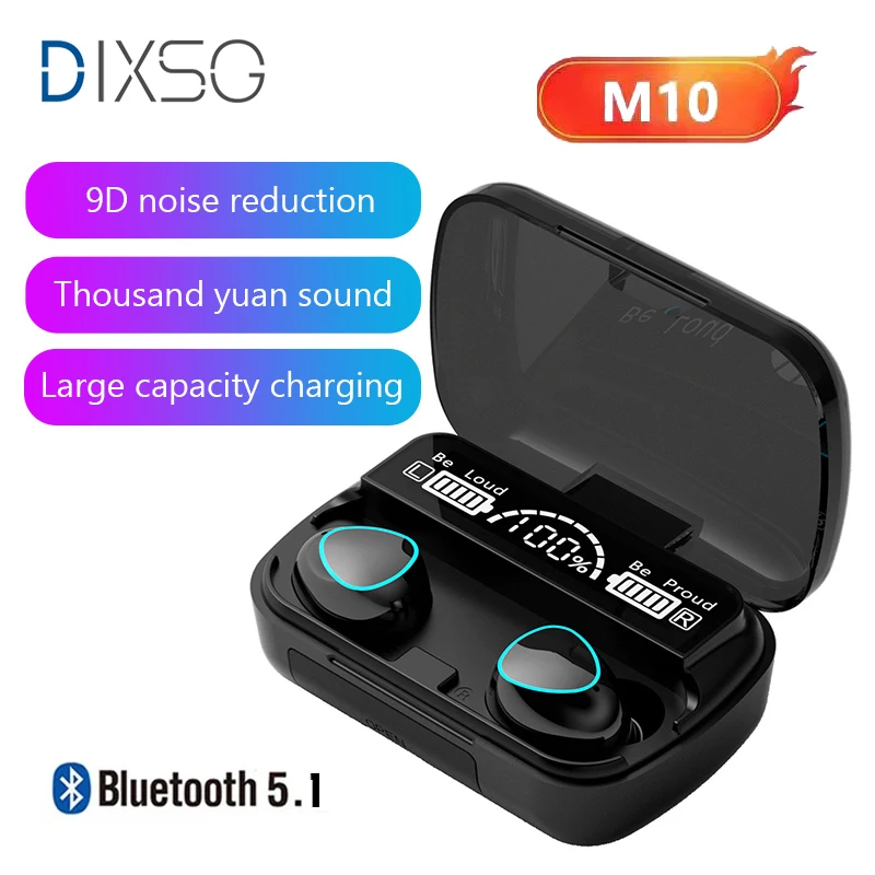 

Tws-стереонаушники DIXSG M10 водонепроницаемые с поддержкой Bluetooth