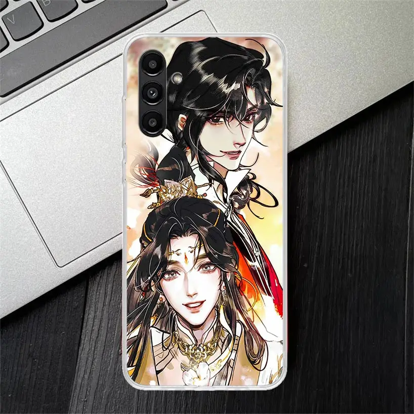 Небесный Официальный чехол с благословением для Samsung Galaxy A14 A15 A13 A12 A54 A55 A53 A52 A34 A35 A33