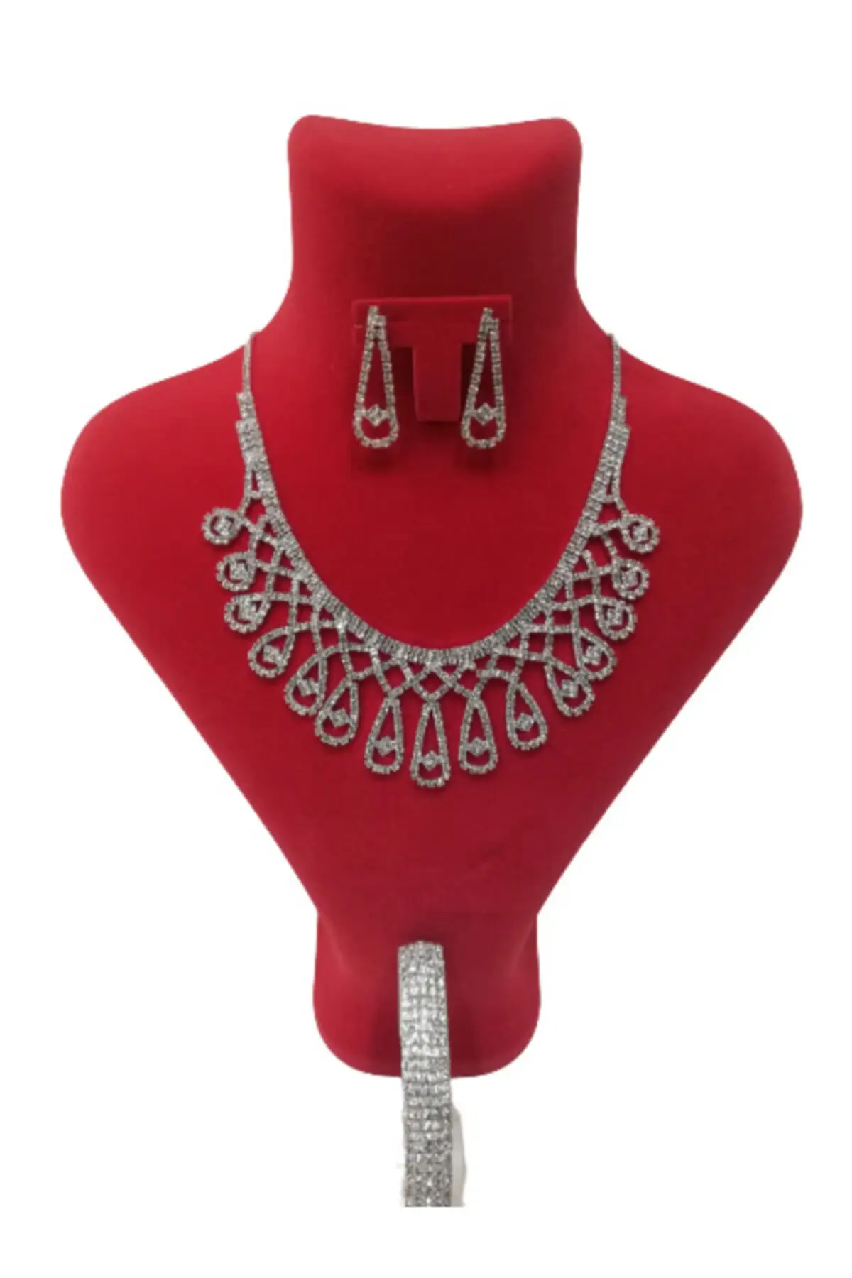 

Женское модное ювелирное изделие, вечернее платье, ожерелье, серьги, браслет 3 шт. Наборы