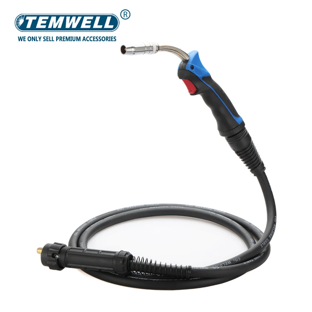 

25AK CO2 Тип MIG / MAG фонарь 3M кабель и Европейский разъем, размер провода 0,8-1,2 мм