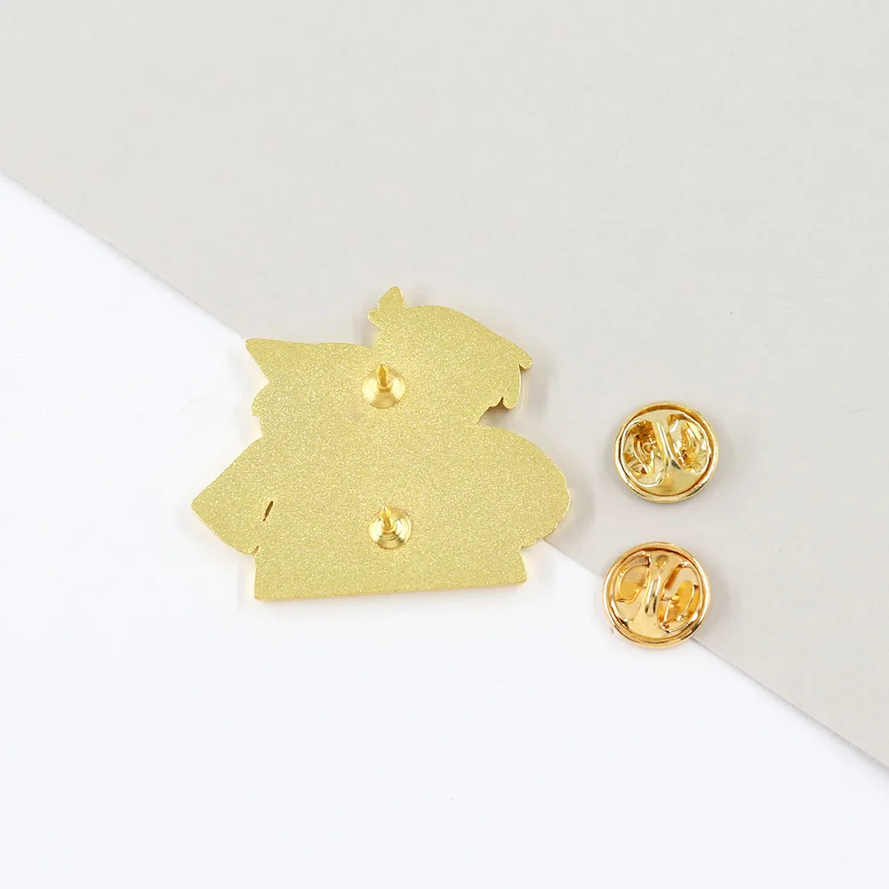 Фото Романтическая пара Шиничи Кудо и Ран Мури, эмалированная булавка, детектив Конан-значок, ювелирные изделия, подарок на день Святого Валентина, сувенир №3