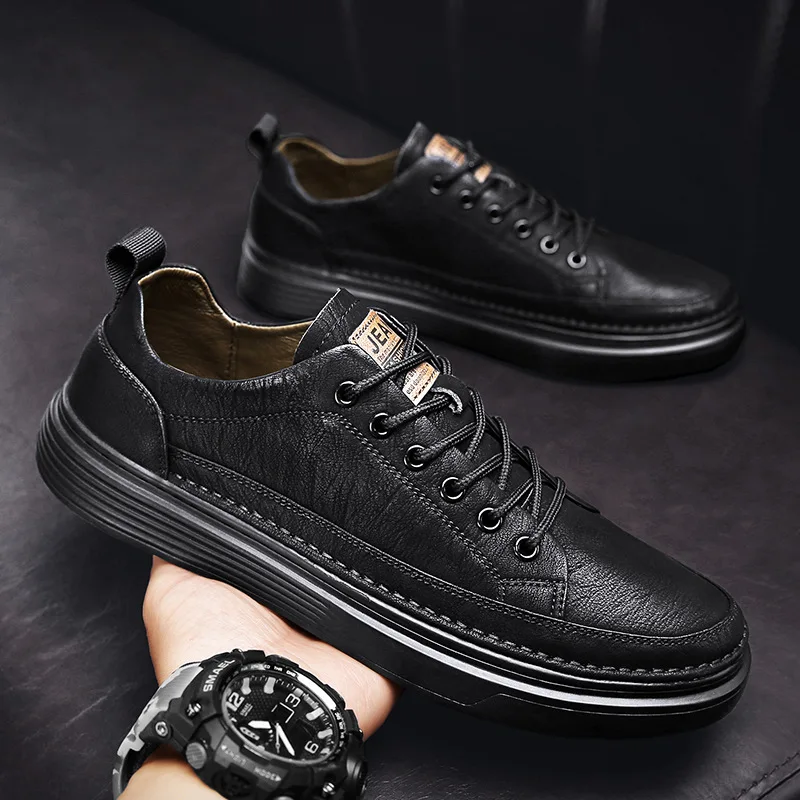 Men Fashion Lace Up Flat Casual Sport Shoes All-match Outdoo