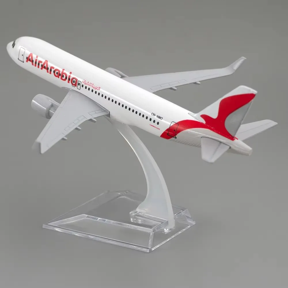 Металлическая копия самолета в масштабе 1:400 320 16 см Air Arabia A320 литая модель Airbus
