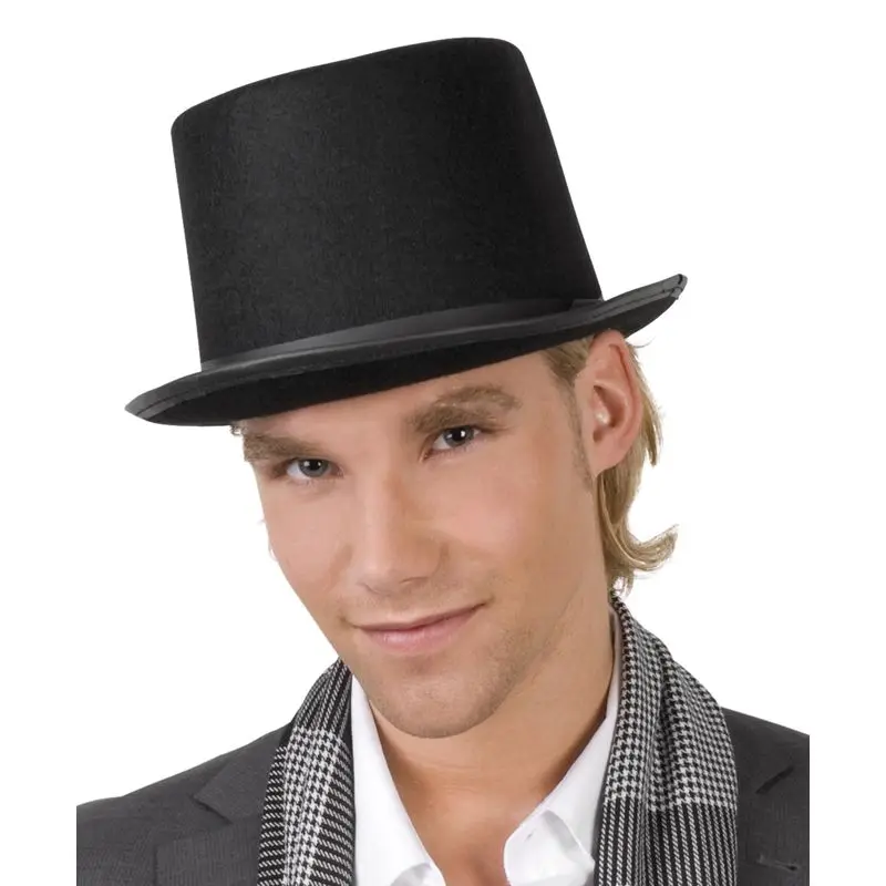 

Шляпа фетровая Волшебная для вечевечерние и взрослых, черного цвета