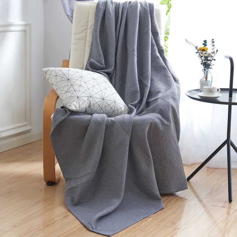 Cotton towel quilt pure cotton towel blanket double air conditioning blanket nap Blanket Sofa blanket office bedroom blanket
