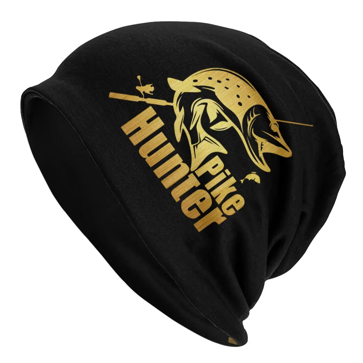 

Pike Hunter Fish Bonnet Femme Hip Hop Knitted Hat For Men Women Winter Warm Fishing Fisherman Beanies Caps