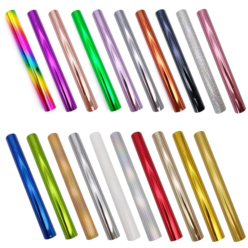 

Foil Transfer Rolls Bundle Fabric Leather Handicraft Making Accessories