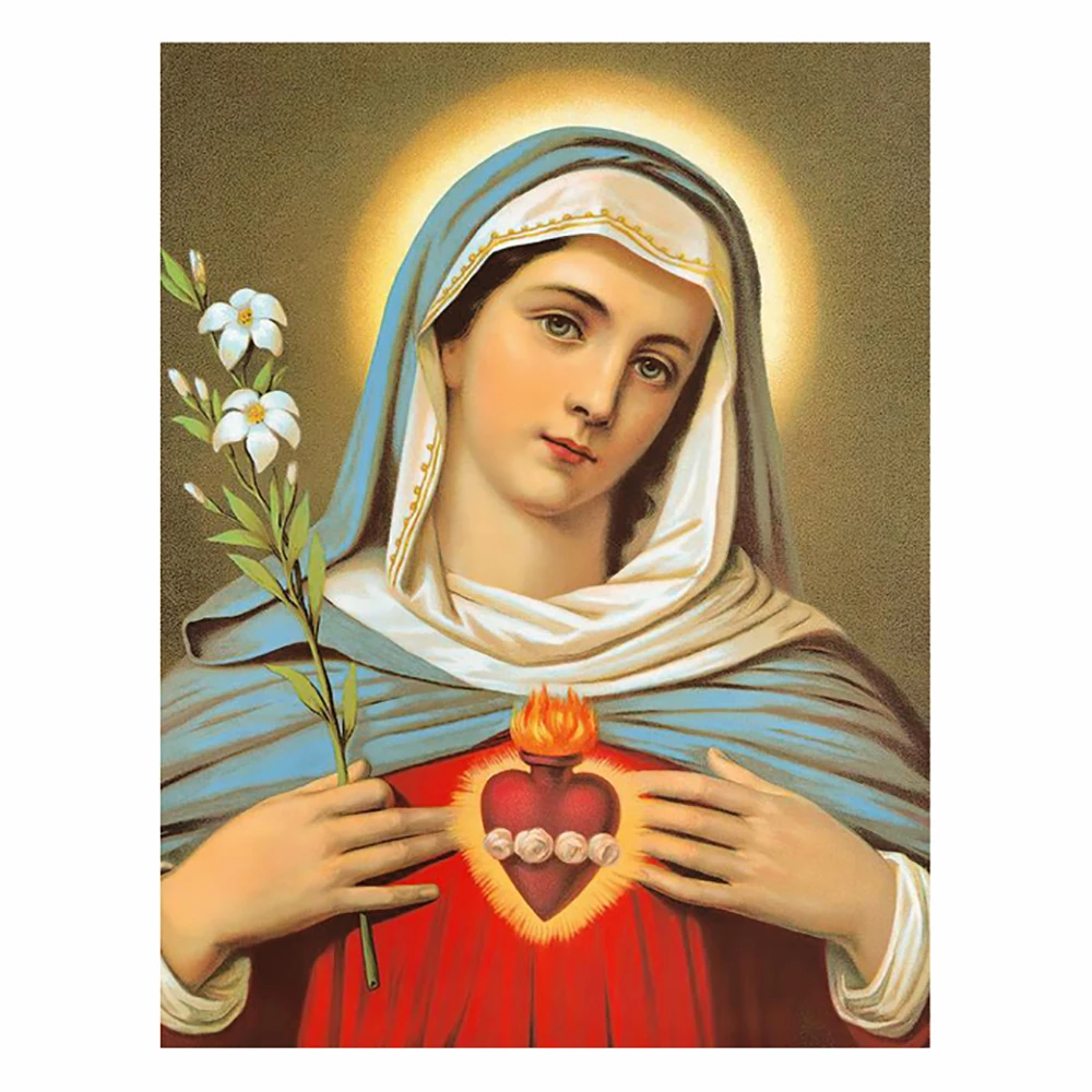 

5D DIY Diamond Painting Holy Mother Jesu Full Square/Round Rhinestone Hobby Crafts Mosaic Handmade Gifts Cross Stitch Home Decor