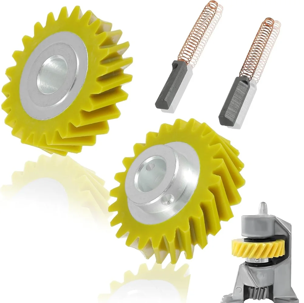 

Червячная шестерня и угольные щетки для миксеров KitchenAid и Whirlpool