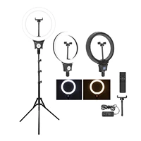 fosoto 12 inch photographic selfie ring light 3000 6000k led ring lamp with remote tripod for camera phone youtube live video