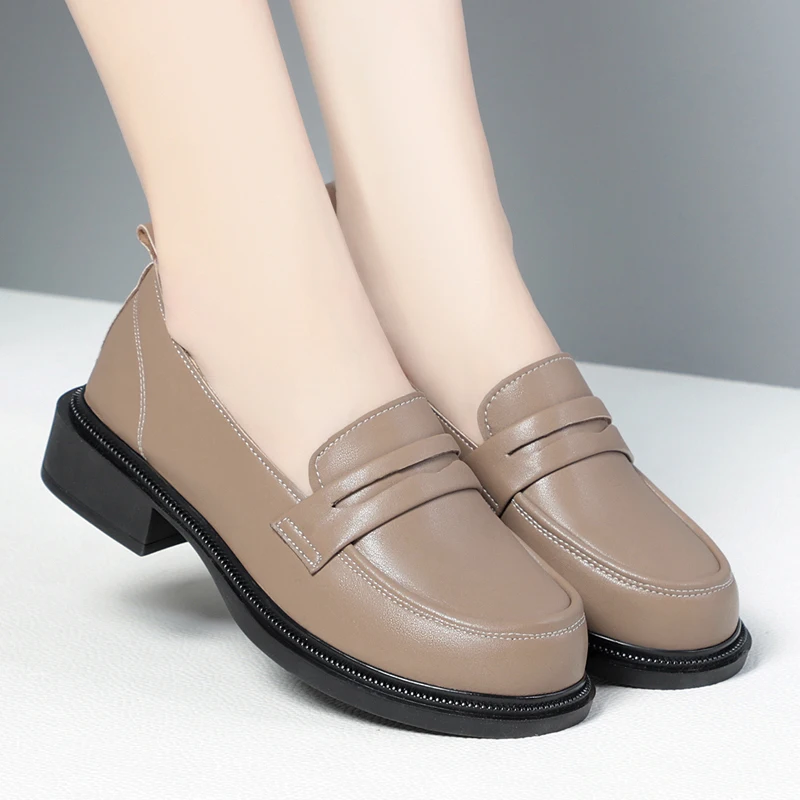 DIMANYU/женская обувь из натуральной кожи весна 2024 новые женские туфли на низком