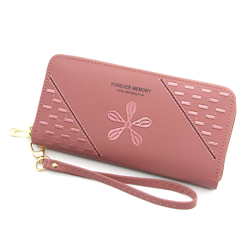 

YSMY Women's Long Wallet Fashion Zipper Coin Purse Female Senior Handbag Card Bag Large -Capacity Mobile Phone Bag