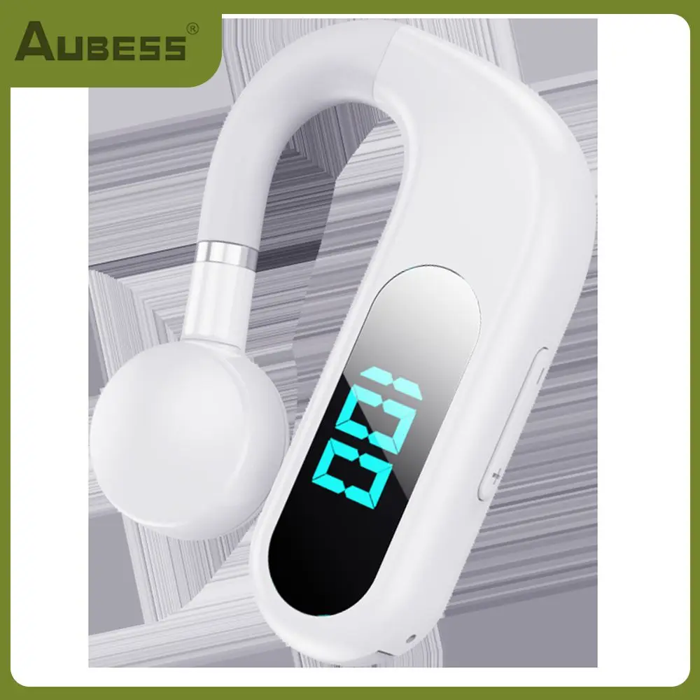 

10 M Bone Conduction Headset Commercial Sports Ear Hook Single Ear Rotary Led Digital Display S30 Wireless Headset Dc 5v