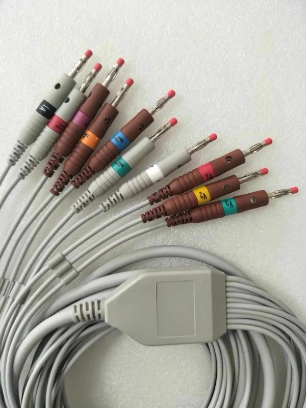 Electrocardiograph lead wire 12 leads MAC1200 MAC800 MAC400 15 pins