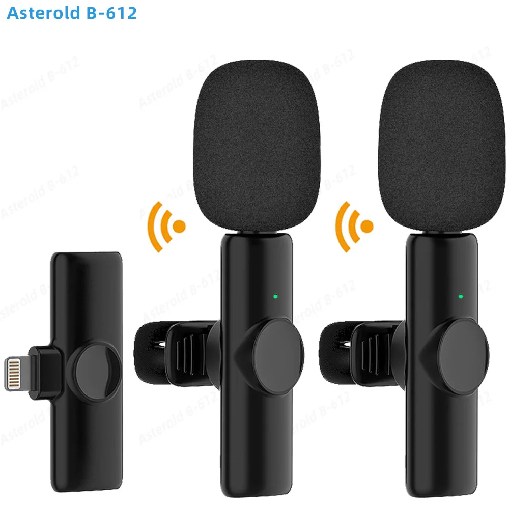 Новый микрофон Lavalier sans fil, звуковая запись, запись видео для iPhone/iPad/Android/Xiaomi/Samsung Li