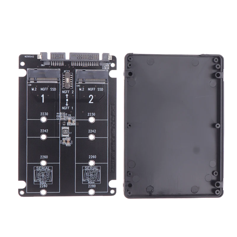 Переходник с 2 мундштуками NGFF SSD M.2 на 5 SATA последовательным портом конвертер карт