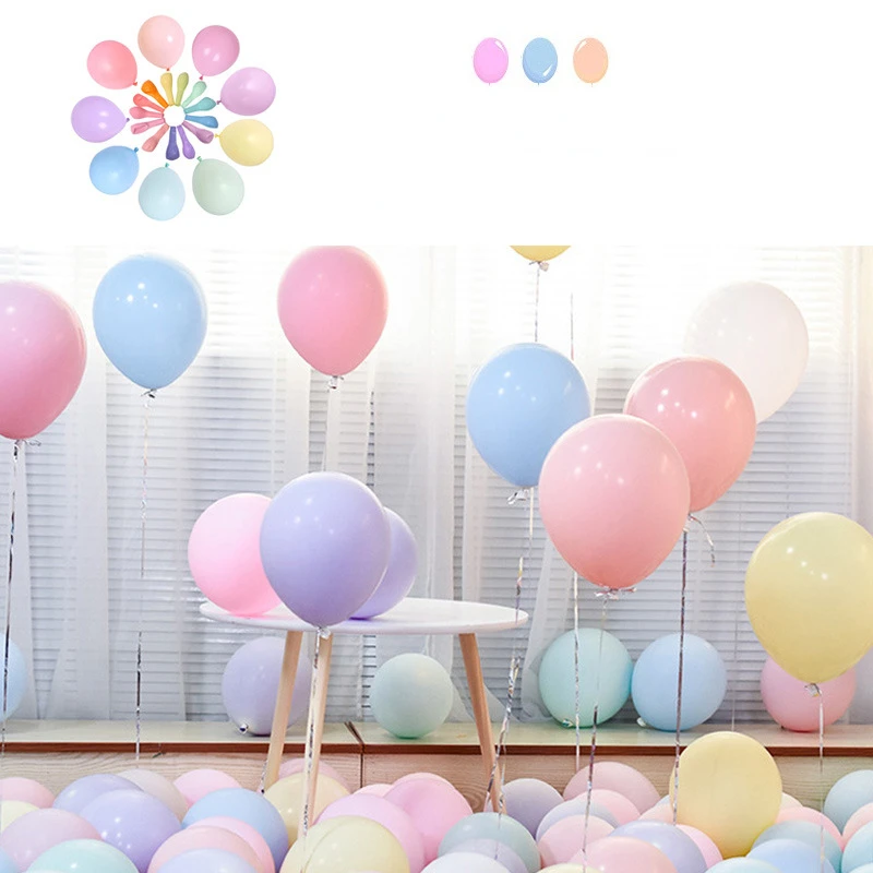 

20/30/50pcs Thicken Macaron Latex Balloons Aesthetic Wedding Birthday Baby Shower Party DIY Decor Props Premium Helium Baloon